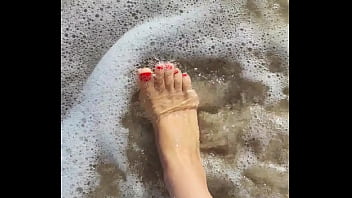 Beach sun and divine feet