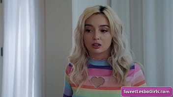 Petite blonde lesbo teen getting horny and fuck her friend