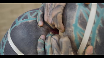 Tattoo girl get anal fucked balls deep with 0% pussy