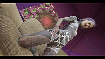 Tattoo girl get anal fucked balls deep with 0% pussy