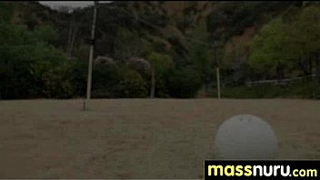 Nuru massage ends with a hot shower fuck 25