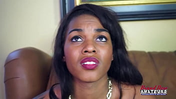 Skylar gets on the couch to let him put that fast toy on her clit