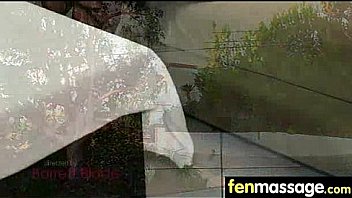 Massage girl sucks the tip for a tip 17