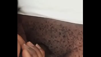 He wanks off with oil