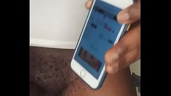 He wanks off with oil