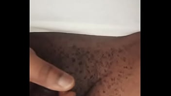 He wanks off with oil