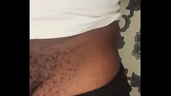 He wanks off with oil