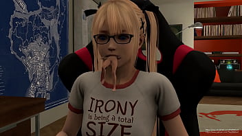 Training her throat by swallowing 1 2