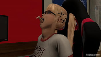 Training her throat by swallowing 1 2