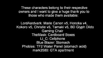 Training her throat by swallowing 1 2