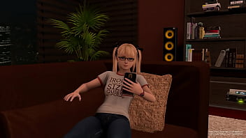 Training her throat by swallowing 1 2