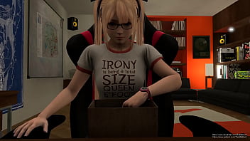 Training her throat by swallowing 1 2