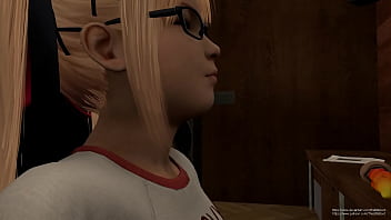 Training her throat by swallowing 1 2