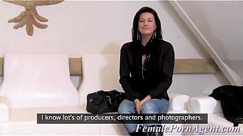 Beautiful housewife does audition