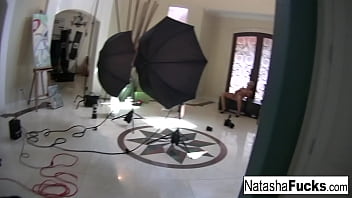 Busty babe masturbates