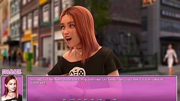 Summer in the city #06 petite red head eating ramen