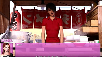 Summer in the city #06 petite red head eating ramen