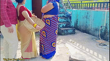 Two sexy hot ladies v s boyfriend indian threesome sex with dirty talking