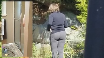 Mature milf dressed undressed housework