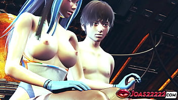 3d Hentai Nessa Big Boobs Girl Wearing Shiny Latex Bodysuit And Gloves Performs Hot Slippery Titjob And Handjob Ending In Pov Sperm Explosion In Honey Select 2 thumbnail