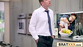 Petite asian college girl takes a massive pounding