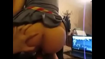 Horny girl with a witch dress fucked