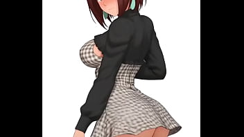 Momo ayase del anime dan da dan bailando alegre