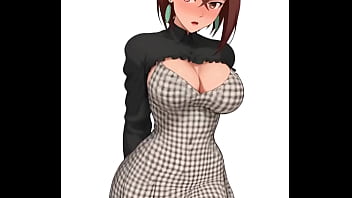 Momo ayase del anime dan da dan bailando alegre