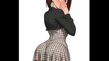 Momo ayase del anime dan da dan bailando alegre