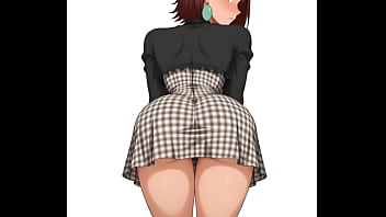 Momo ayase del anime dan da dan bailando alegre