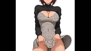 Momo ayase del anime dan da dan bailando alegre