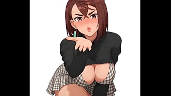 Momo ayase del anime dan da dan bailando alegre