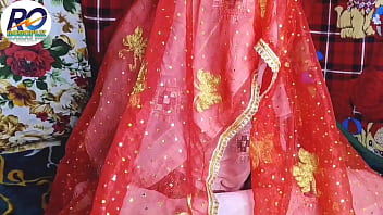 Episode 1 desi bride bhabhi was sitting all dressed up and patiently instead of brother brother in law celebrated the wedding night with bhabhi hindi audio clear voice