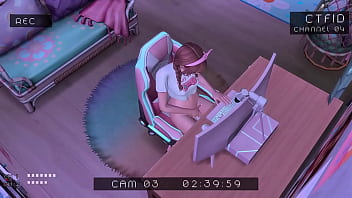 Stepbrother spies on perverted stepsister using hidden camera sims anime hentai sfm