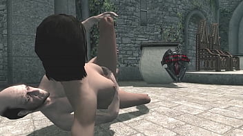 Girl Fucks With A Bum thumbnail