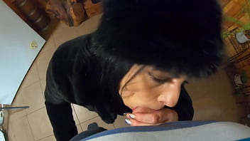 Preview milfycalla deep blow job while wearing fur coat and shiny boots 204