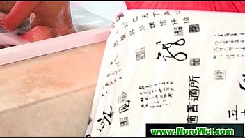 Big dick nuru massage with sexy asian masseuse 20