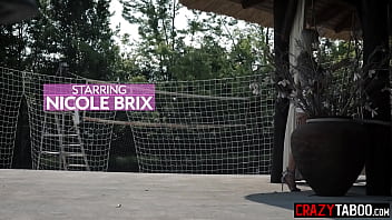 Sexy babe swallowed big cock and gave a foot job before hot pussy fucking