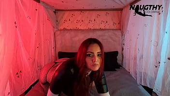 Candlelight and masturbation game