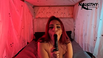 Candlelight and masturbation game