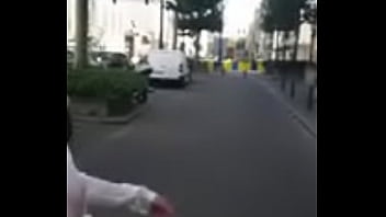 7321620 hooker walking in the street in sexy high heels and legging