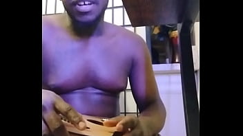 Purple lights while naked1