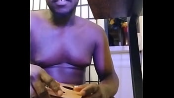 Purple lights while naked1