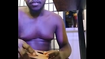 Purple lights while naked1