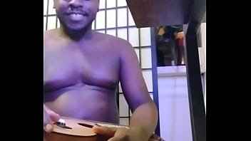 Purple lights while naked1