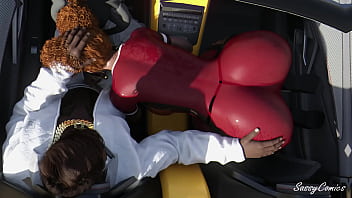 Ghetto girl with thick thick rides top don bbc in yellow lamborghini sassycomics