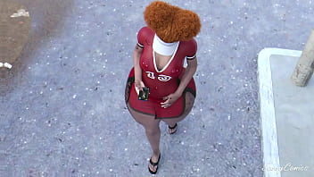 Ghetto girl with thick thick rides top don bbc in yellow lamborghini sassycomics