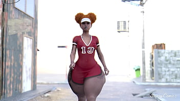 Ghetto girl with thick thick rides top don bbc in yellow lamborghini sassycomics