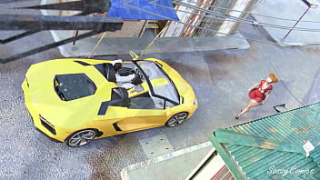 Ghetto girl with thick thick rides top don bbc in yellow lamborghini sassycomics