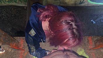 Terrifying pedestrian bridge walk with sarah bj — fear turns to wet desire